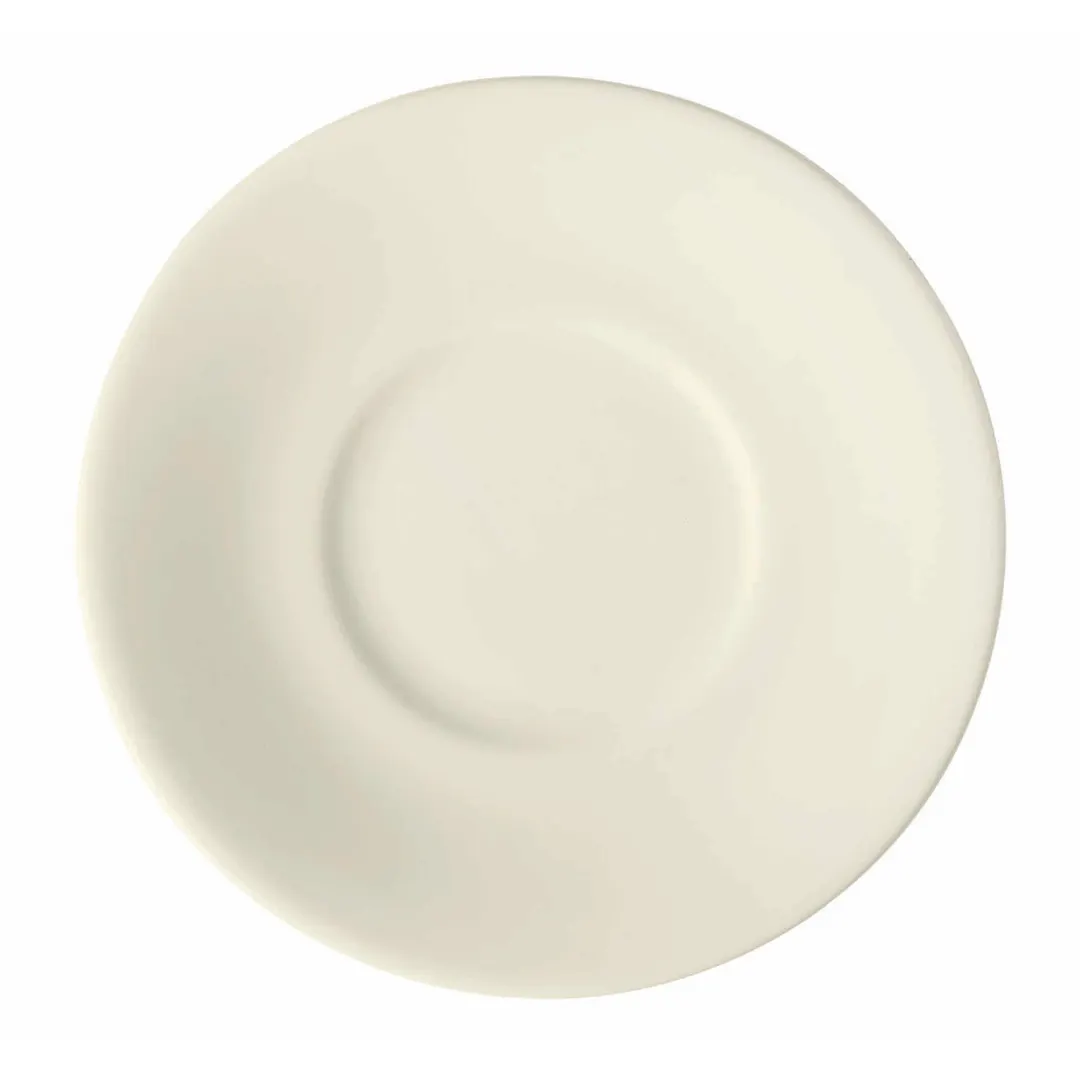 GET PP1100700324 Tea/Bouillon Saucer, 6.25", Porcelain, White, Microwave & Oven Safe - 1 Dozen