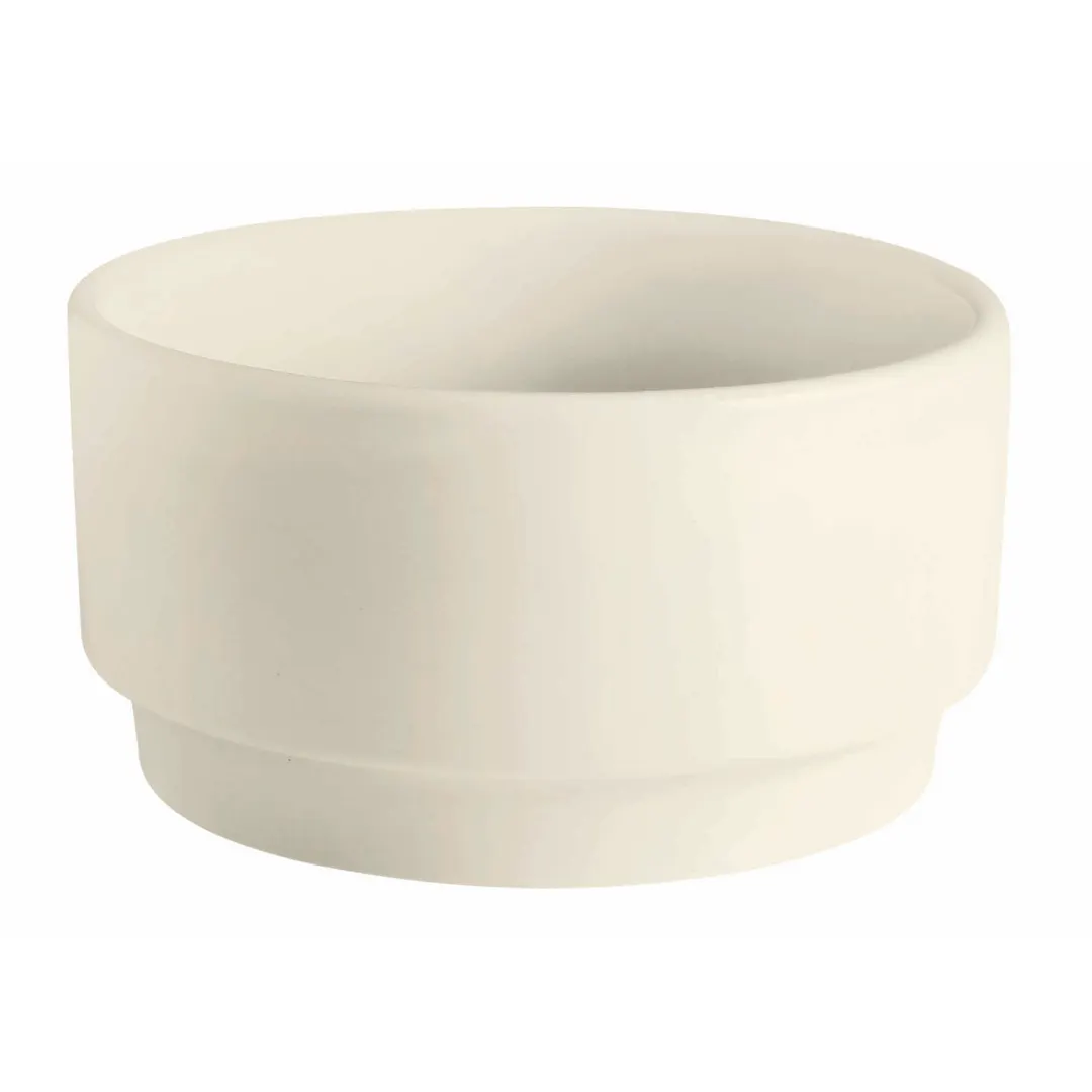 GET PP1100705124 Soup Cup, 10-11/16 oz, 4-1/4" Dia, White Porcelain, Stackable - Dozen
