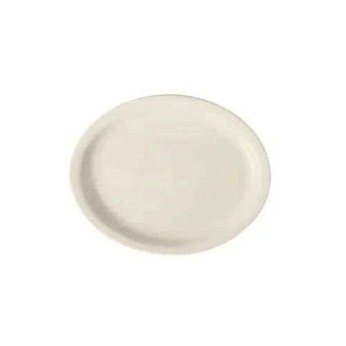GET PP1100807812 Porcelain Platter 13.25" x 11" Narrow Rim Rolled Edge Oven‑Safe 380°F - 1 Dozen