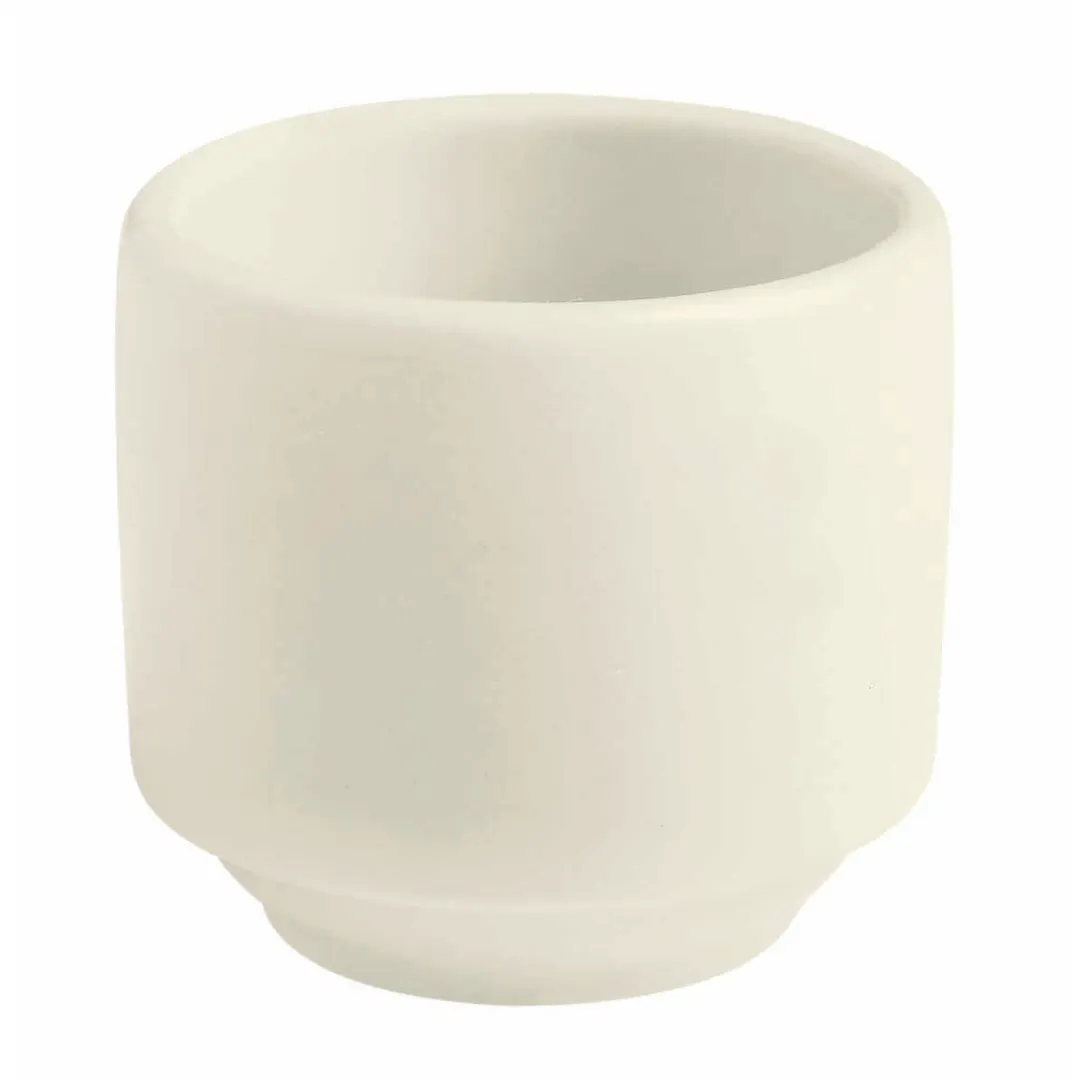 GET PP1100909024 Egg/Ketchup Cup, 1-1/2 Oz, 2", Round, Rolled Edge, Porcelain, Off White - 1 Dozen