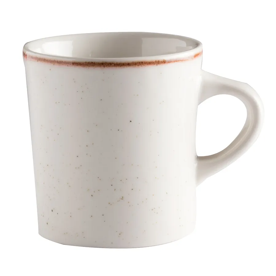 GET PP1605726424 - 11 oz 5" Porcelain Mug, Corona Artisan Beige - Dozen