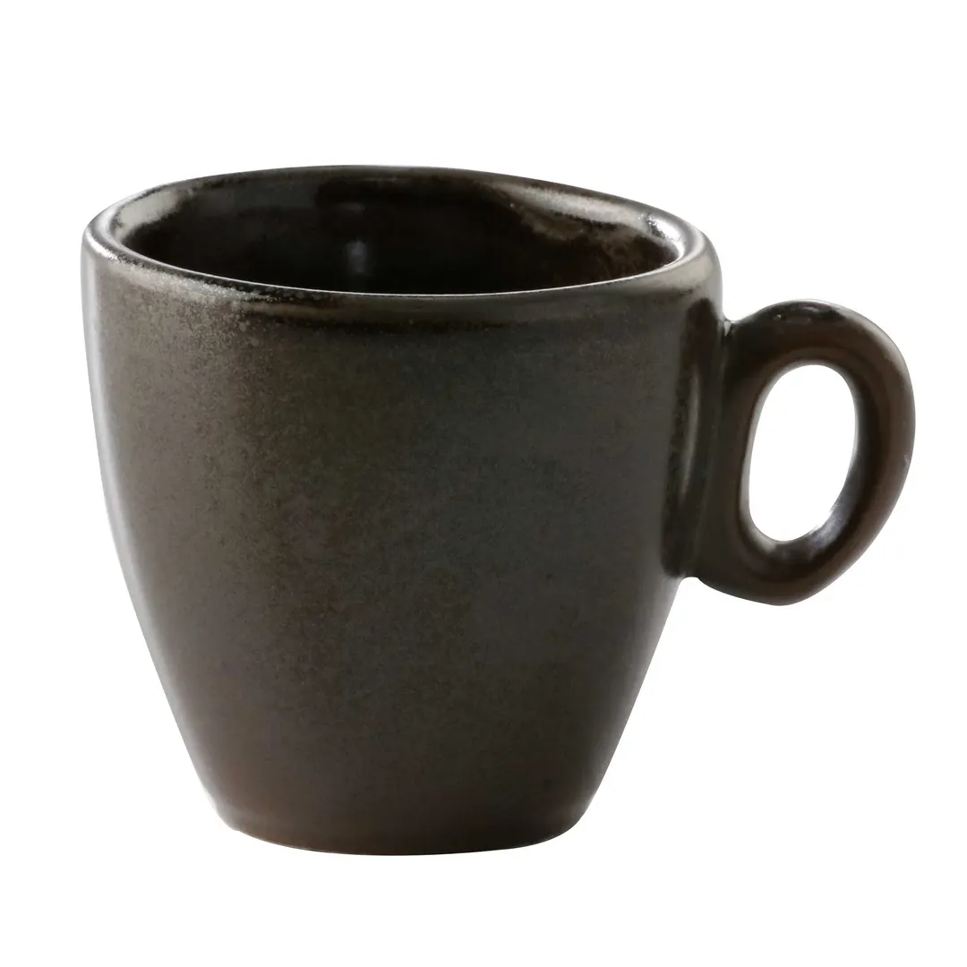 GET PP1942814124 Espresso Cup, 1-7/8 oz (3" Dia.), Dark Brown Porcelain, Dishwasher Safe - Dozen