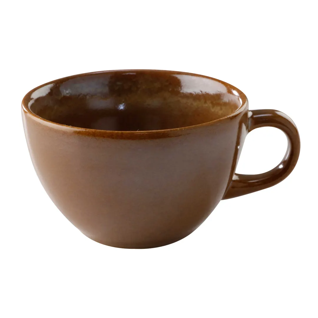 GET PP1943904224 Espresso Cup 3-11/16 oz, 4" Dia, Caramel Glaze, Microwave/Dishwasher/Oven - Dozen