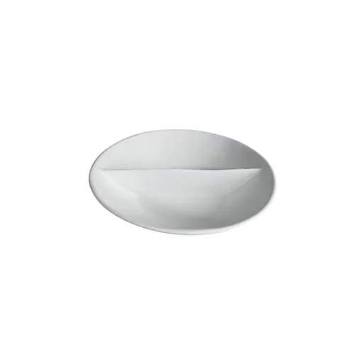 GET PR014S Bugambilia Divided Platter - 15" Aluminum Tray, 101 oz, 2-Comp,, 3½" Deep