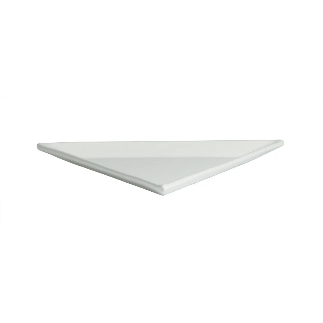 GET PT001-MOD Bugambilia Buffet Platter, 10" x 10", 1/2" Deep, Triangle, Cast Aluminum Resin Coated