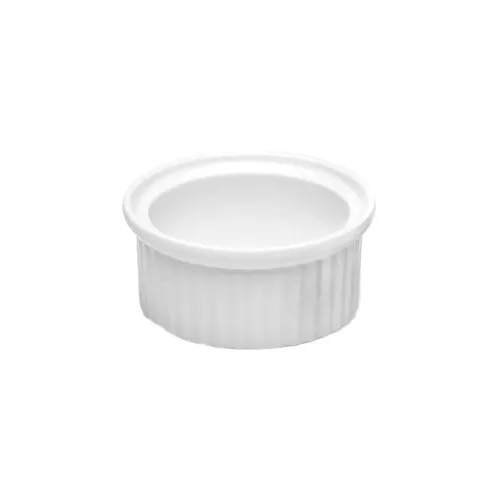 GET R1-W Ramekin, 1 Oz, 2-1/8" Dia. x 1" H, White Melamine, Break/Chip/ Stain Resistant, BPA Free
