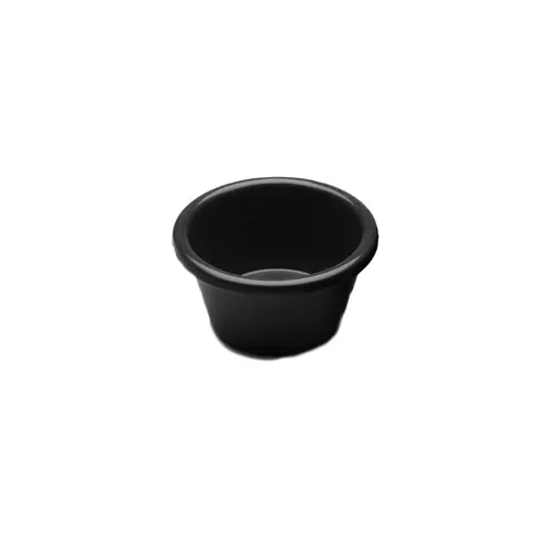 GET R25SM-B Black Melamine Ramekin, 2-1/2 oz, 2-3/4" Dia x 1-1/2" H, BPA‑Free, Dishwasher Safe