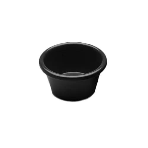 GET R3SM-B Elite Global Solutions Ramekin, 3 Oz., 3" Dia. X 1-5/8"H, Round, Melamine, Black