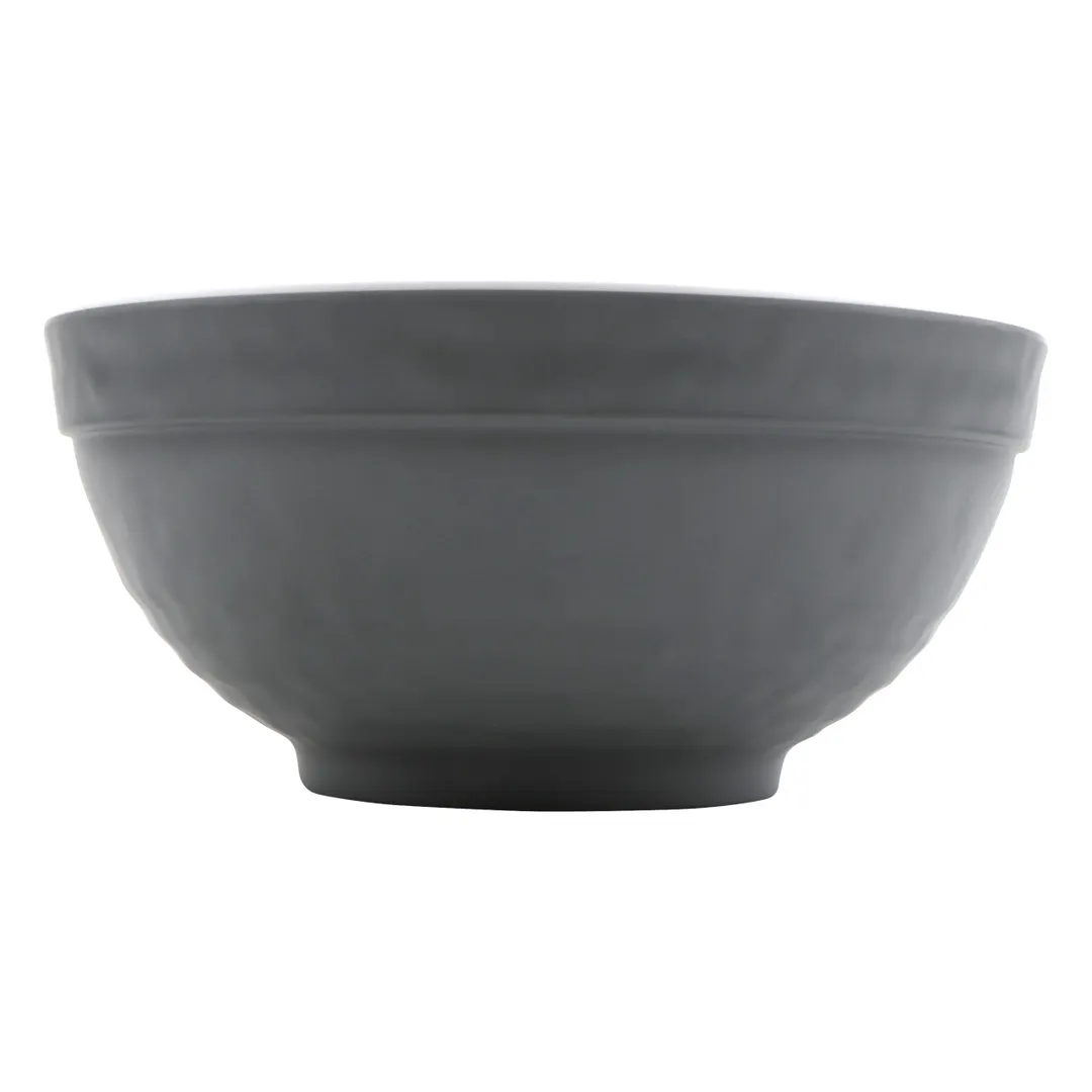 GET RB-2-70-WM/GRM Roca Balance Bowl, 32 oz 7" Round, White/Gray Matte, Stackable Melamine - Dozen