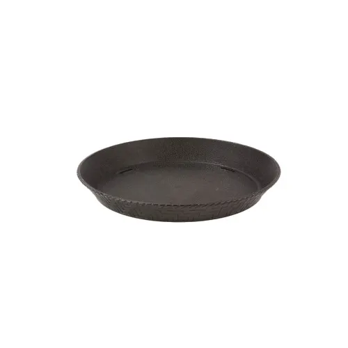 GET RB-891-BK Clipper Mill Basket 12" Dia. x 1-1/2" Round Black Textured PP Dishwasher Safe - 1 Dozen