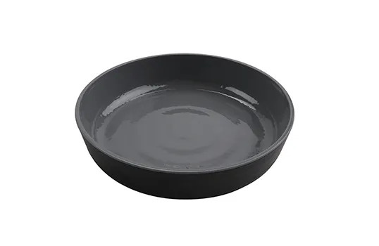 GET RB-9-WS/GRM - 9" Bowl, 42 Oz, White/Gray Melamine, Dishwasher Safe, BPA‑Free, NSF - Dozen