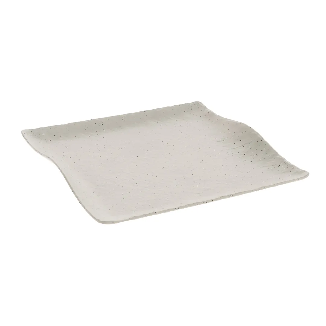 GET RFS100 Cheforward Infuse Platter, 11" x 11" x 1-1/2", Small, Square, Melamine, Natural