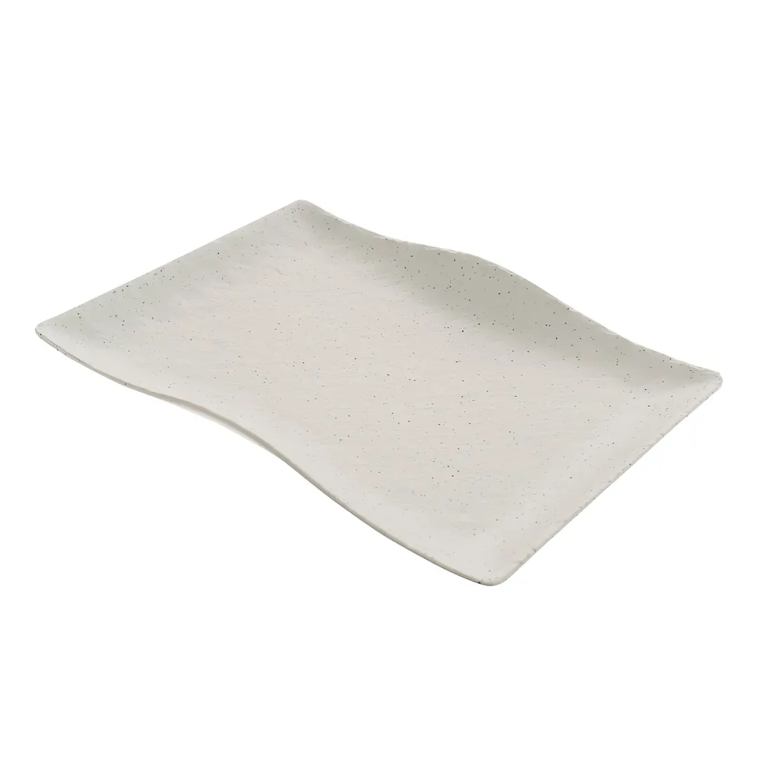 GET RFS102 Cheforward Infuse Platter, 17" x 12.2" x 1.8", Medium, Rectangular, Melamine, Natural