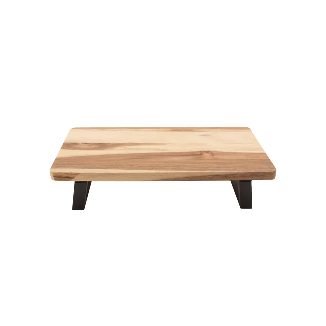 GET RISER-3-UR Riser, 13-4/5" L x 7.5" W x 3" H, Tans Wood/Metal, 10-19" W, 4" H, 1-2 Steps, 9" D