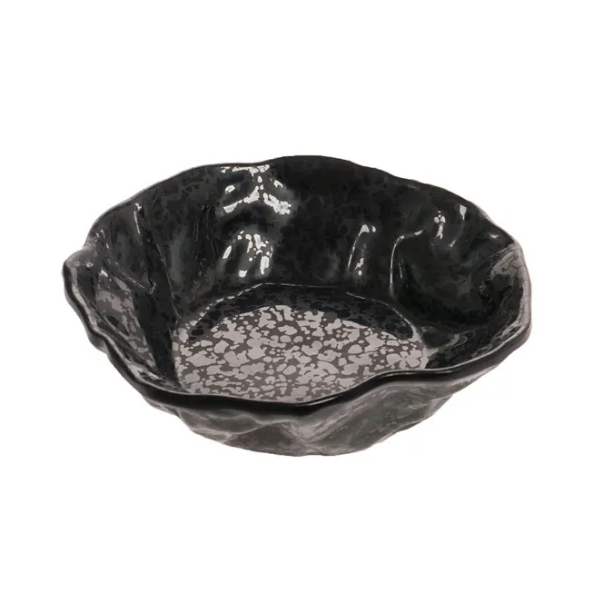 GET RNX200 Cheforward Rainex Ramekin, 5 Oz., 4" Dia. X 1-1/5"H, Round, Black, Melamine