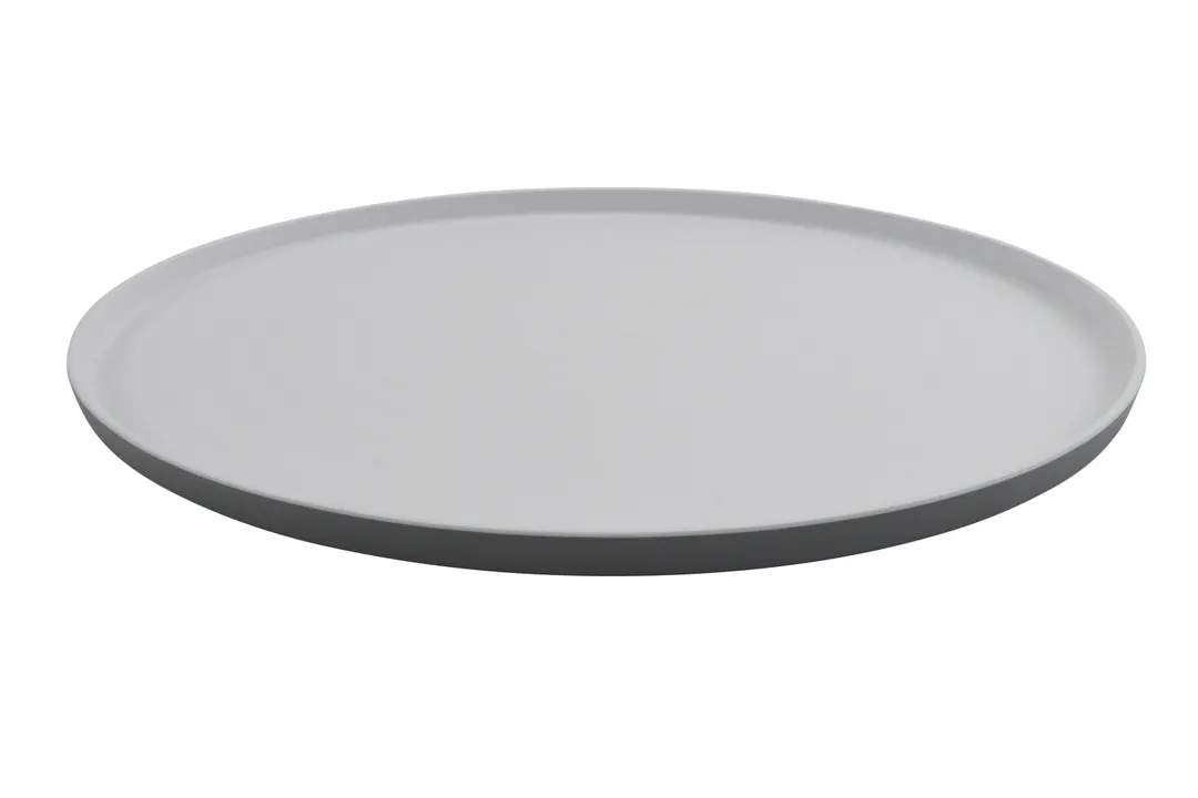 GET RO-2016-WM/GRM Roca Oval Platter, 20" x 16", Melamine, White Matte Inside/ Gray Matte Outside