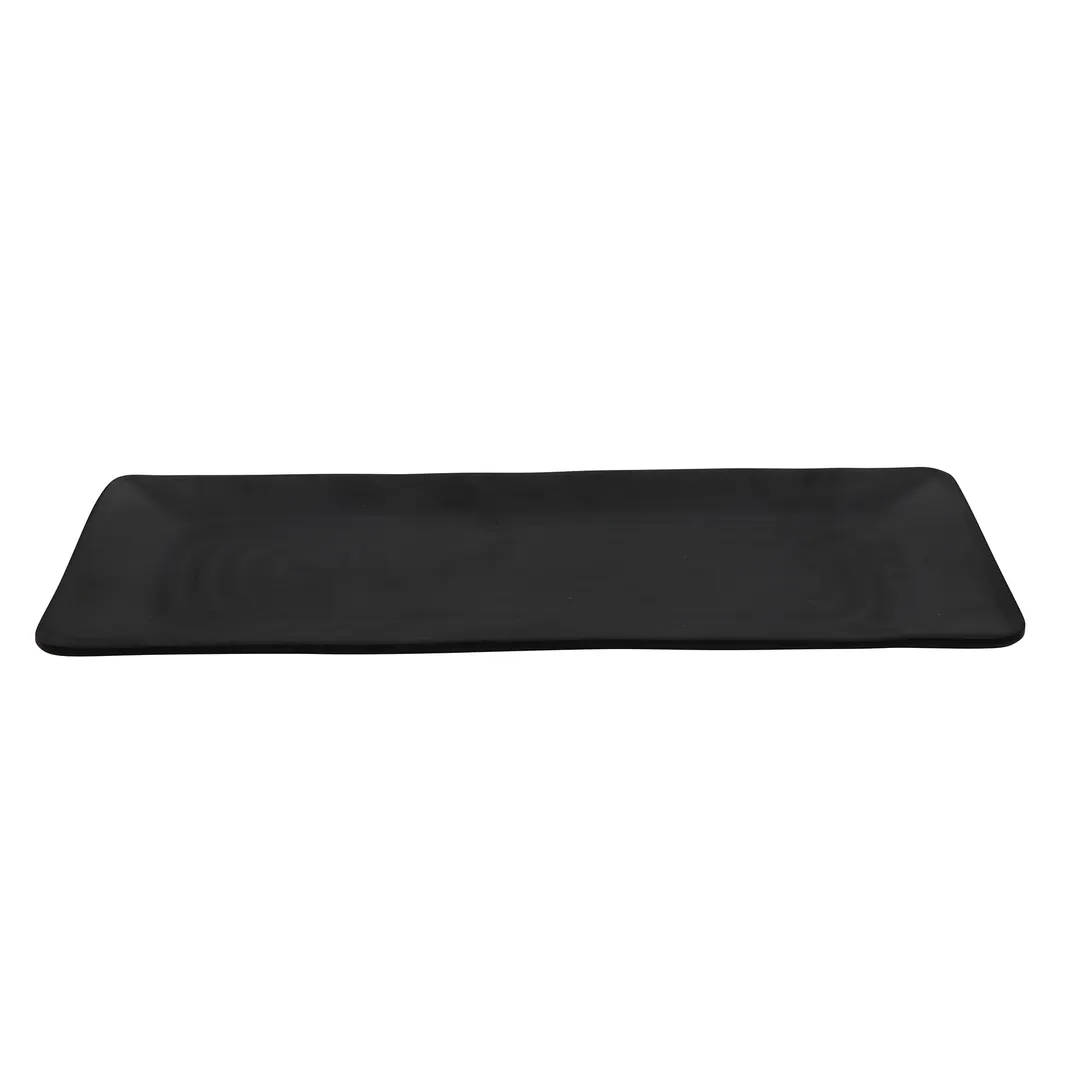 GET RP-1865-BK Nara Tray, 18" x 6-1/2", Rectangular, Black, Melamine, BPA‑Free, Dishwasher Safe, NSF