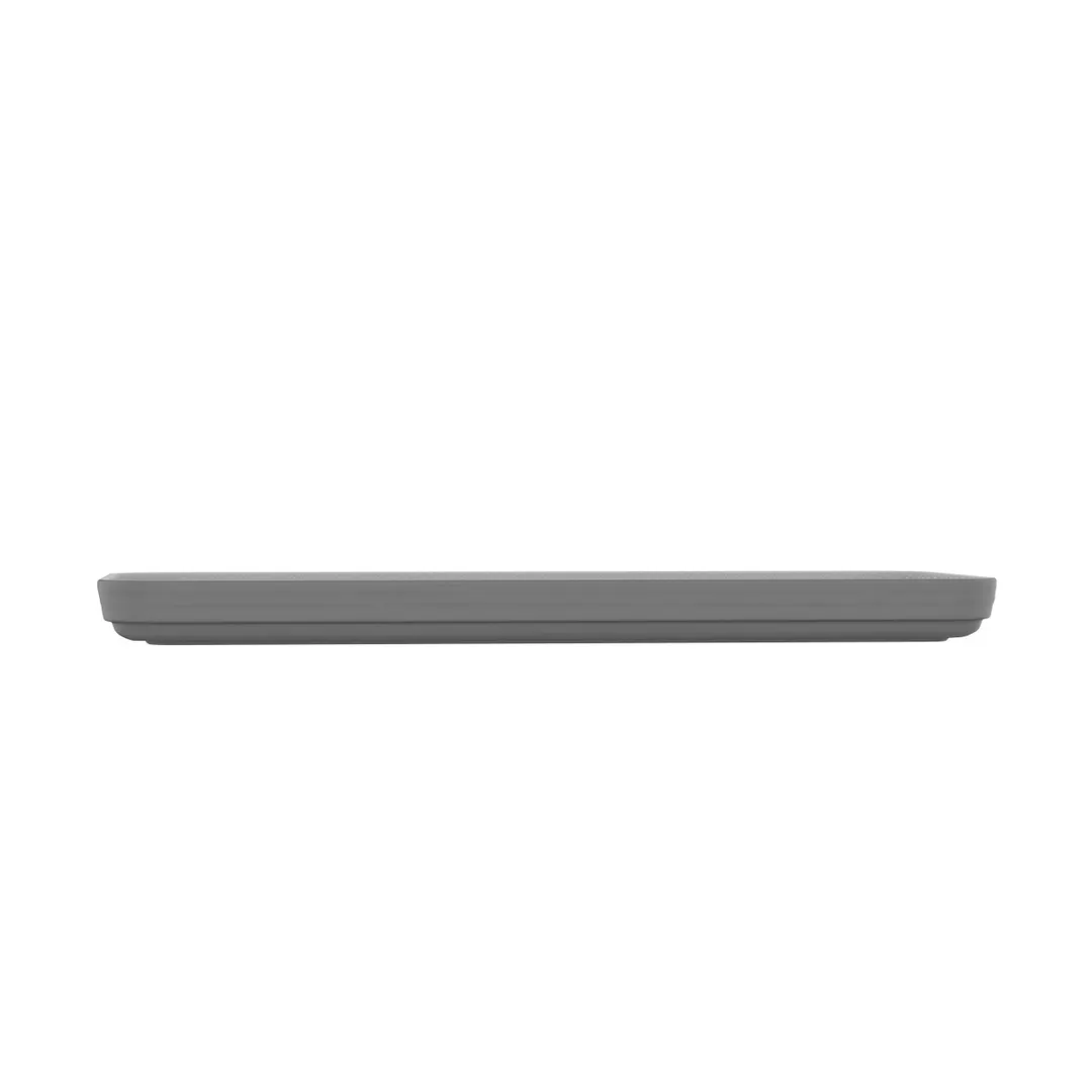 GET RS-2-136-WM/GRM Roca Balance Platter, 13" x 6" Rectangular Melamine, White/Gray Matte - Dozen