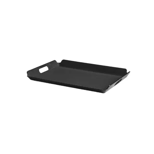 GET RST-1523-BK Healthcare Room Service Tray, 21-1/4" x 15-1/4", Black ABS, Non-Skid, NSF