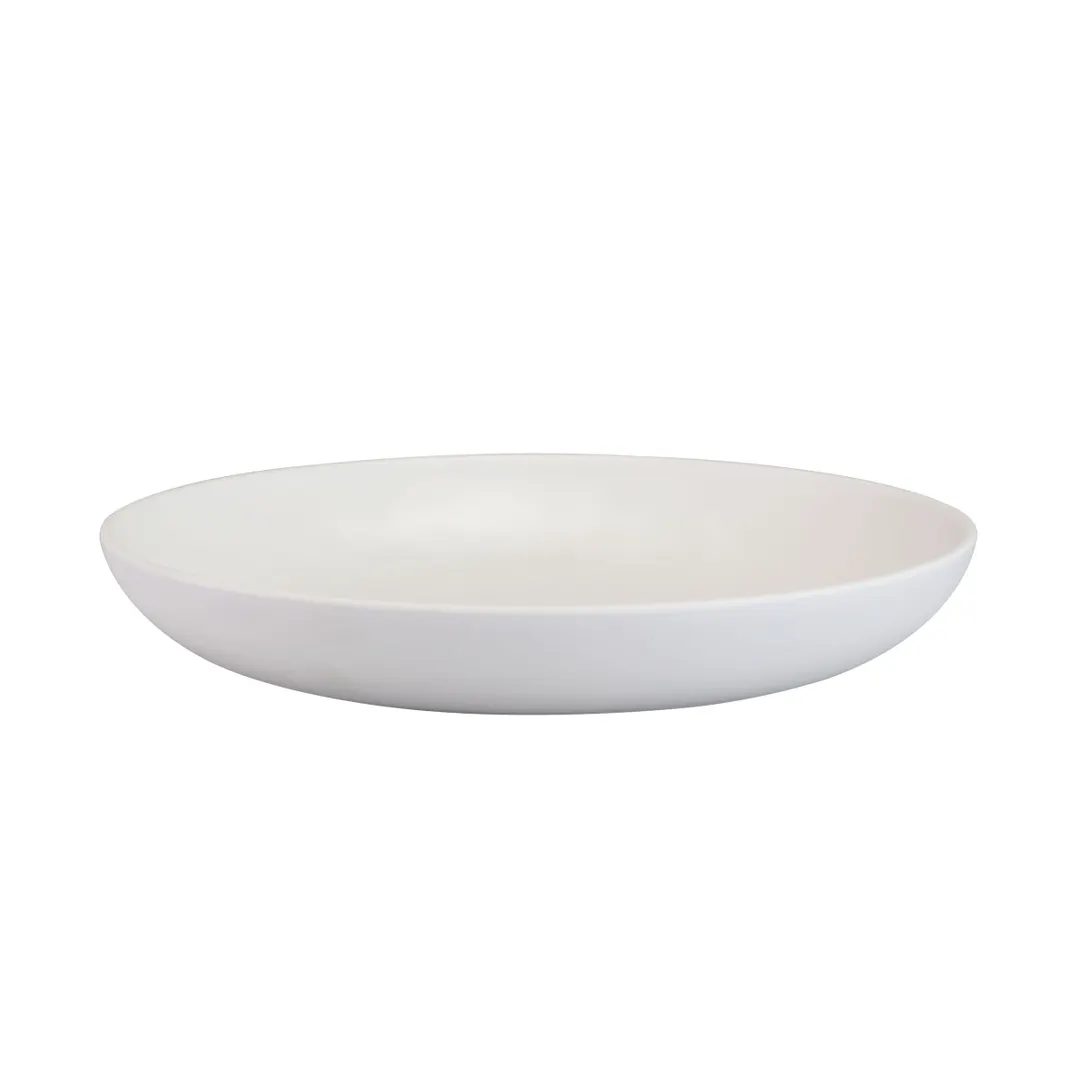 GET RT107OV-OW Plate, 10"W x 7"D x 2"H, 32 Oz., Oval, Off-White Melamine