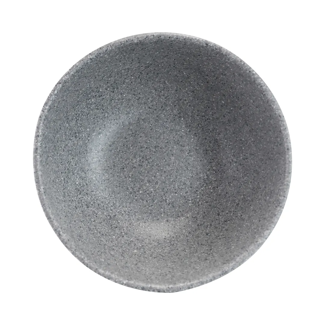 GET RT62R-GS Bowl, 16 Oz., 6" Dia. x 2-1/4" H, Round Gray Melamine, Break/Chip Resistant