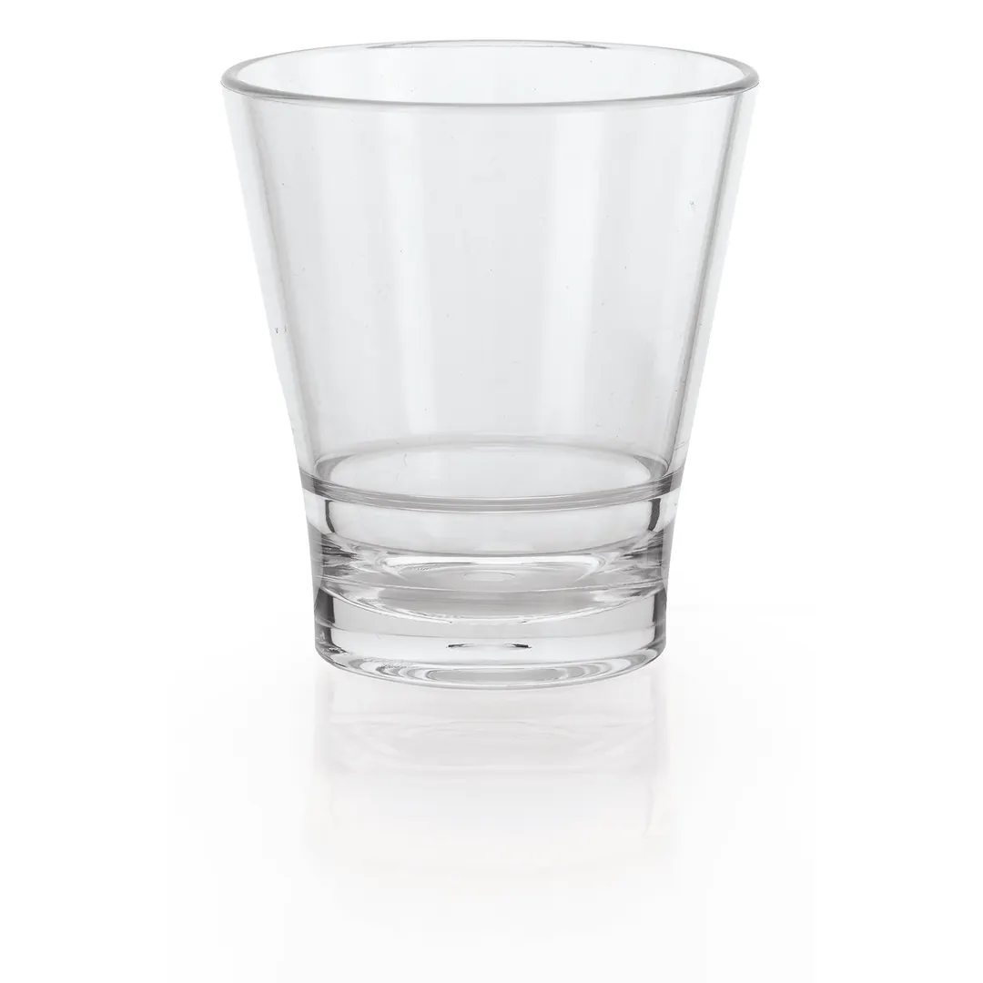 GET S-11-CL Revo Rocks Glass, 12 Oz, Clear SAN Plastic, 3-3/5\" Dia. X 4\"H - 1 Dozen