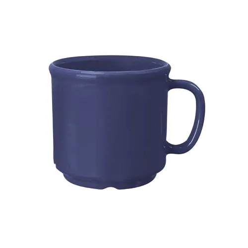 GET S-12-PB Diamond Mardi Gras Mug, 12 oz., 3-1/2" dia. x 3-1/4" H, Peacock Blue SAN - Dozen