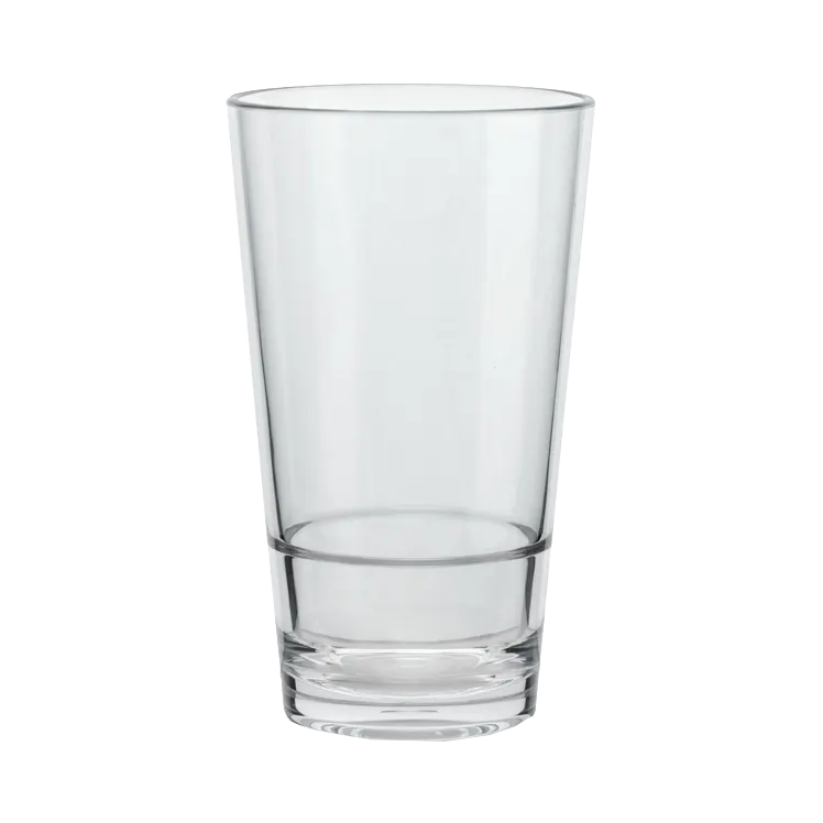 GET S-17-CL Revo Pint Glass, 16 Oz, Clear SAN Plastic, 3-1/4" Dia. X 5-3/4"H - 1 Dozen