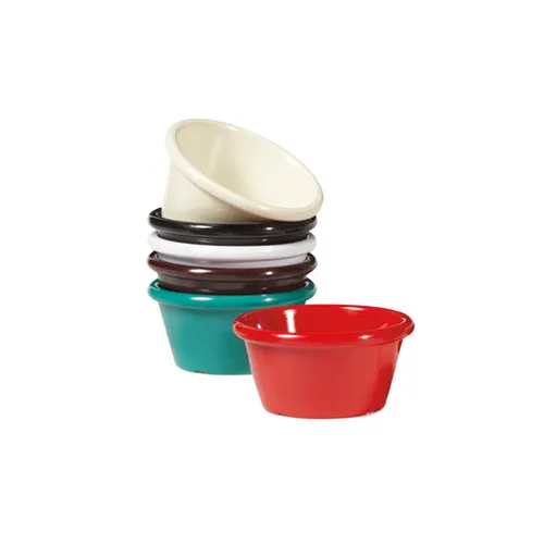 GET S-660-W Mama Mia™ Ramekin, 6 Oz., White, Melamine, Break-Resistant, Dishwasher Safe - 1 Dozen