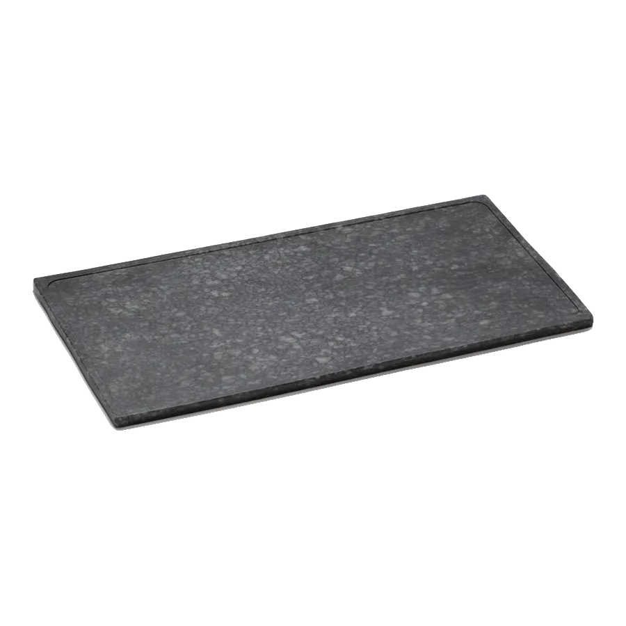 GET SB-1473-GB Granville Display Shelf, 14" W x 7" D x 0.75" H, Black Faux Matte Granite, Melamine