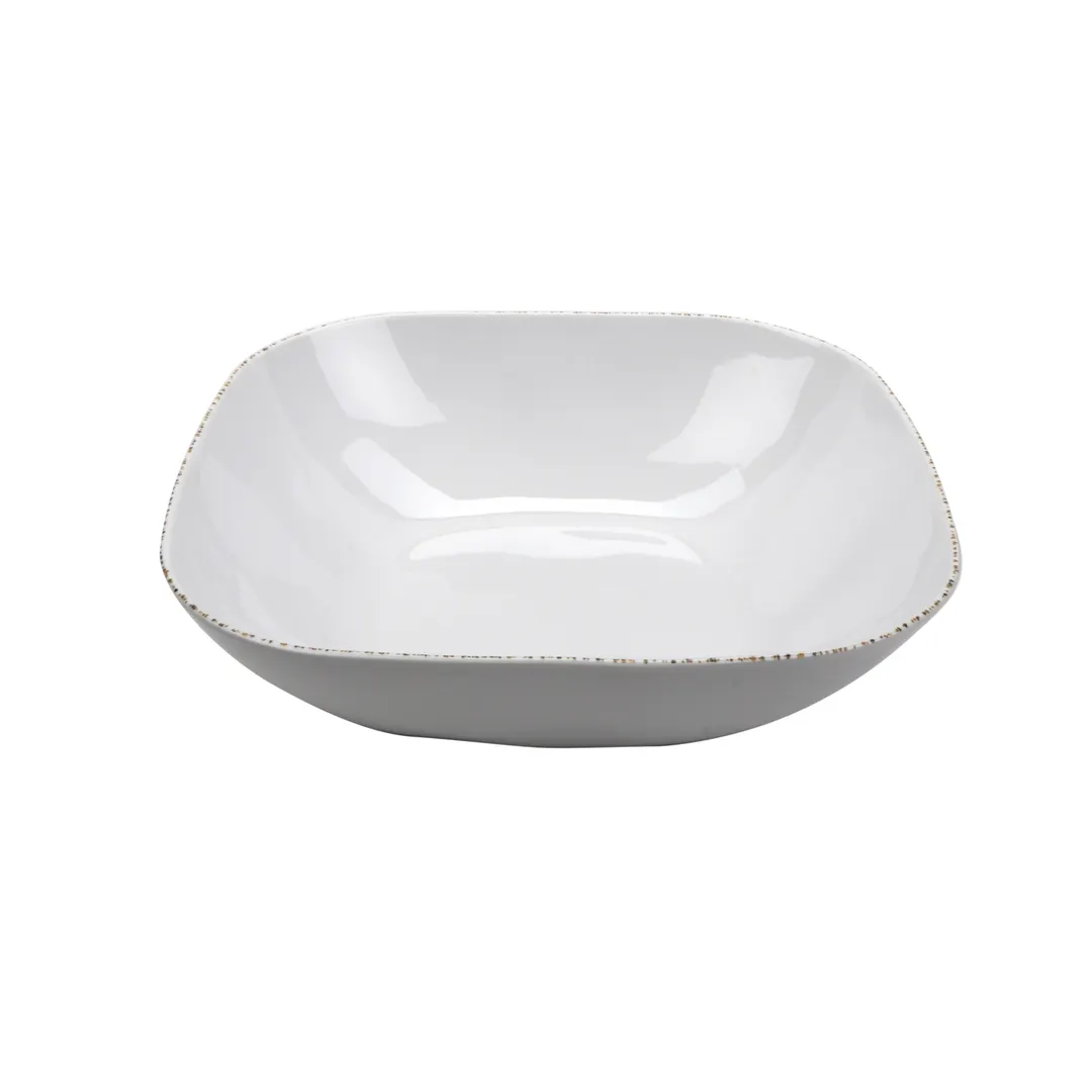 GET SB-410-UM Mill Bowl, 12.8 Qt, 16-3/4" x 16-3/4" x 4-1/2" Square Melamine, Beige, NSF, BPA‑Free