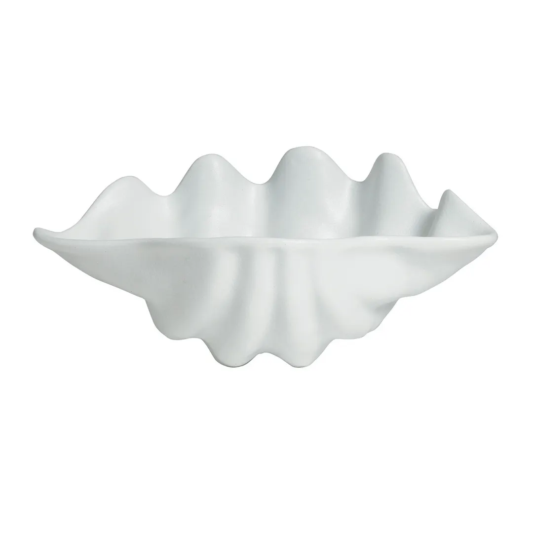 GET SC004-MOD Bugambilia Ceviche Bowl, 135.26 Oz, 18-1/2" L x 11" W x 8.1" D, White Alu, Resin
