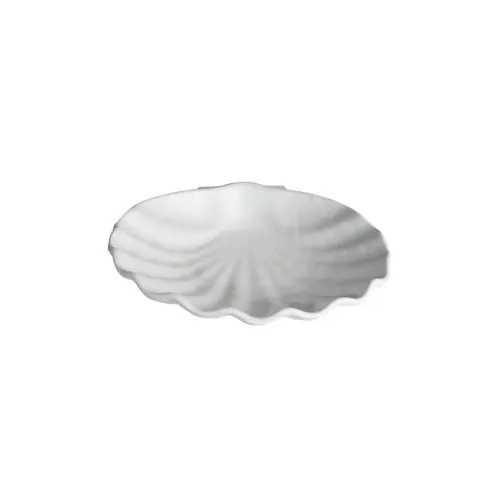 GET SC174WW Shell Serving Bowl, 118.3 oz, 15.3" L × 14" W × 3.1" D, Aluminum White