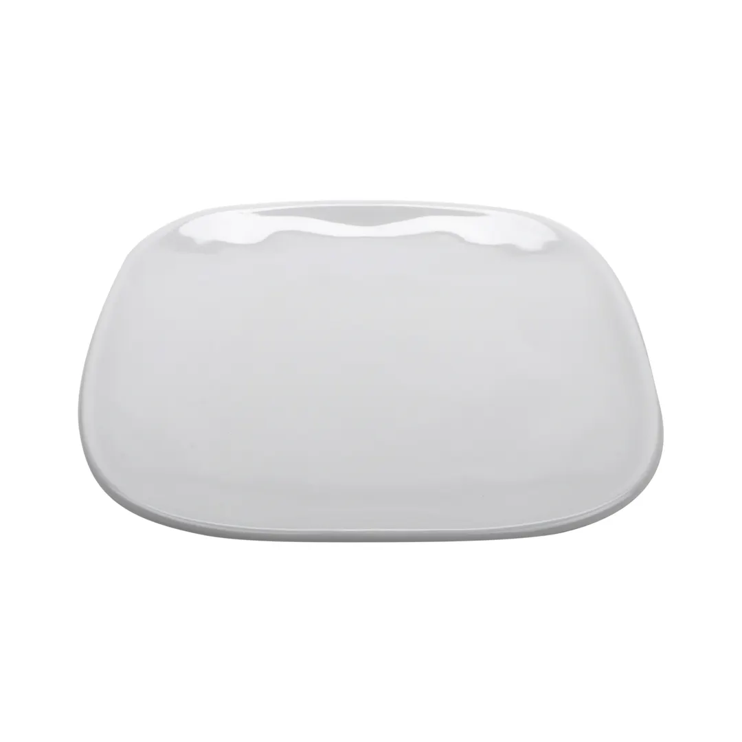GET SCS-9-AM-W Arctic Mill™ Dinner Plate, 9-1/2" x 9-1/2" Square, White Melamine - 1 Dozen