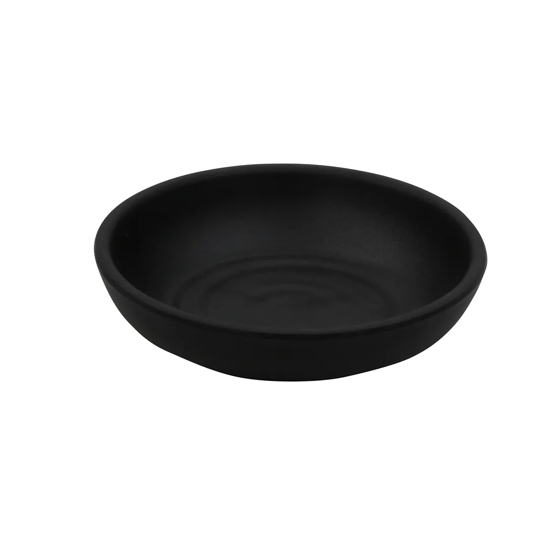 GET SD-4500-BK Nara™ Ramekin Sauce Dish, 5 Oz, Black, 4.5" Dia x 0.75"H, Melamine, 1 Dozen