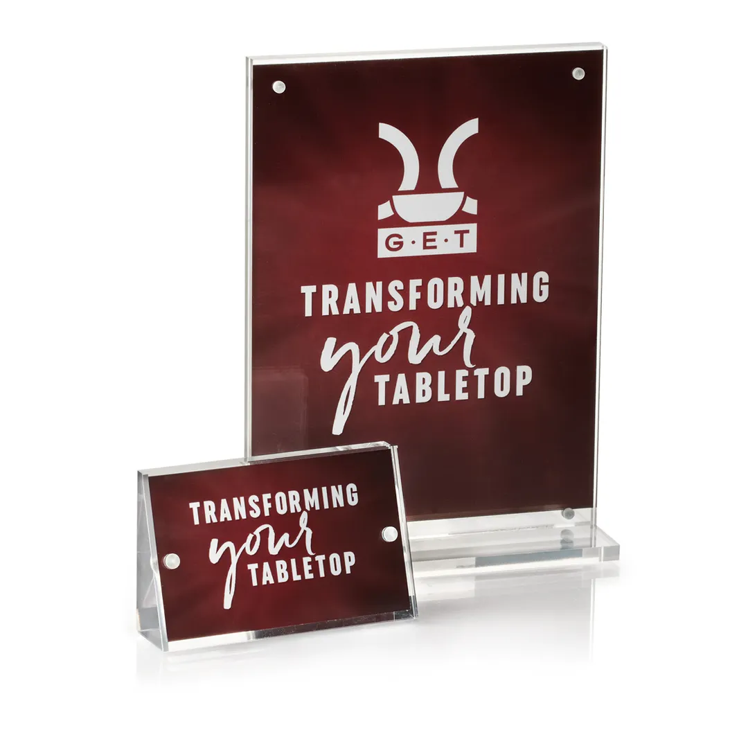GET SGN-38 Urban Renewal Sign Holder, 3-1/2" x 2-1/4", Magnetic, Clear Acrylic