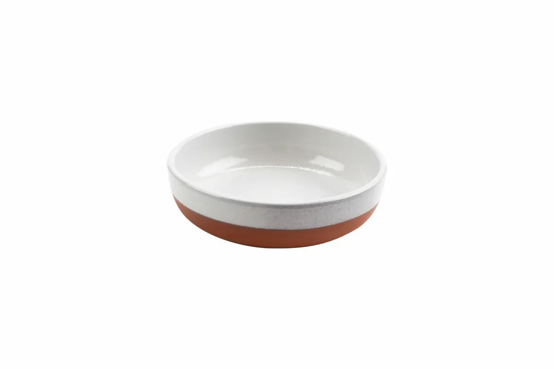 GET SH.BL-0620RWHT Stone Heart Deep Bowl, White, Terracotta, 8.66"W x 12.6"D x 8.66"H