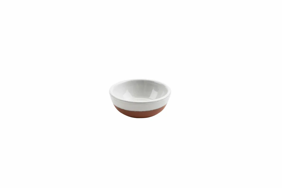 GET SH.BL-1316WHT Cheforward Graupera Stone Heart White Terracotta Bowl, 5.51"W x 11.42"D x 5.51"H