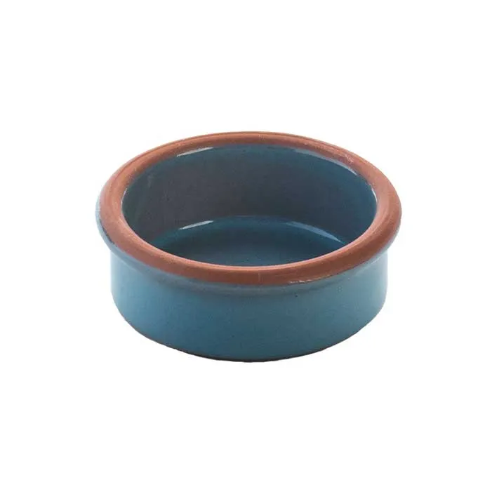 GET SH0106B Stone Heart Cazuela, 2 3/8" Dia., 1.69 oz, Blue Ceramic, No Handles, With Cover