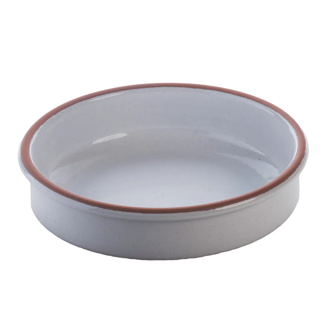GET SH0112W Cheforward Cazuela Casserole, 6.7 oz, 4" Dia., Round White Terra‑Cotta, Dishwasher‑Safe