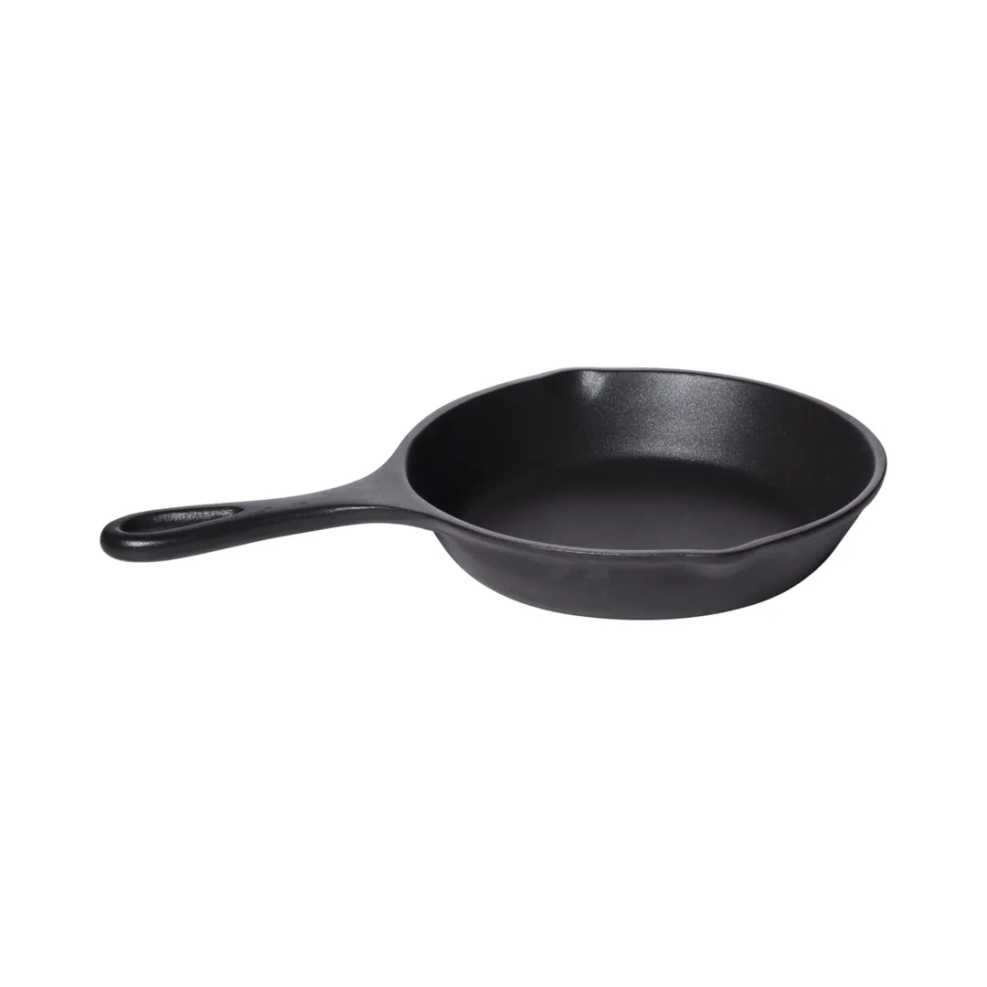 GET SK-20-ABK Heiss Skillet – 20oz (25oz Rim-Full), 7″ Dia, 1.26″ H, Black Cast Aluminum, Handles