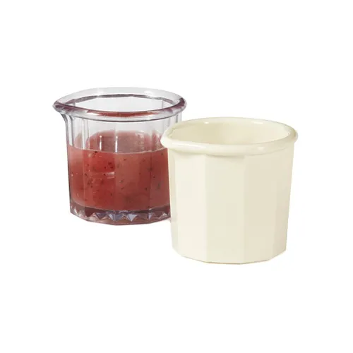 GET SP-2000-IV Syrup & Cream Pitcher, 2 Oz., Plastic, Ivory, Tabletop Beverage Service - 1 Dozen