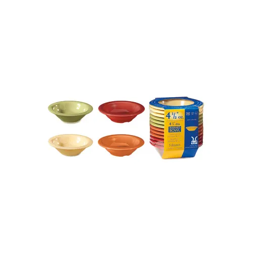 GET SP-B-454-COMBO Diamond Harvest Melamine Bowl, 4-1/2 Oz, 4-3/4" Dia., Assorted Colors - Dozen