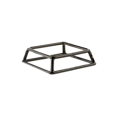 GET SS762-RC Elite Global Solutions Pedestal, 7"L x 6"W x 2"H, Black, Rubber Coated Steel