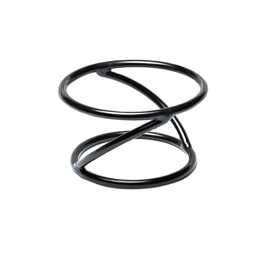 GET SSDR4-RC Display Stand, 6" Dia. or 7" Dia., 4" H, Round, Reversible, Rubber‑Coated Steel, Black