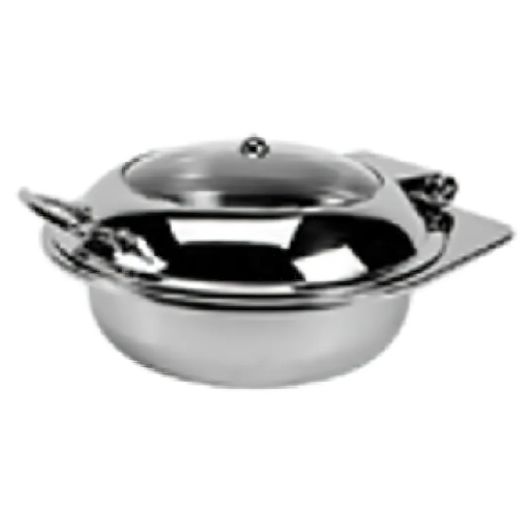 GET ST11610012 Strata Replacement Round Clamshell Lid Set, 4 Qt., 16-1/2" Dia., Stainless Steel - Set