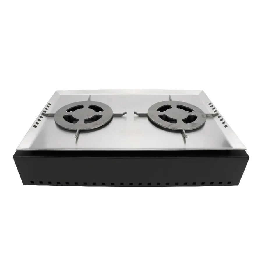 GET ST11702013K - 23-1/2"x15-1/2"x-3/4" SS Top, Grates; 24-1/2"x16-1/2"x5-1/2" Galvanized Base, Chafing Griddle