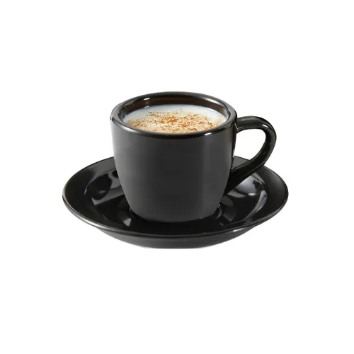 GET SU-4-BK Black Elegance Saucer, 4-1/2" Dia., Melamine, Black, Break-Resistant, 1 Dozen