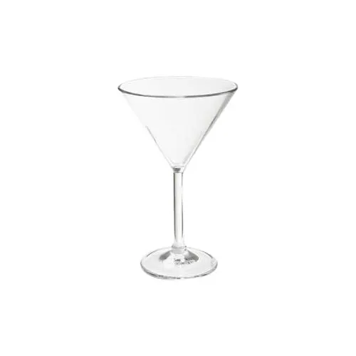 GET SW-1402-1-SAN-CL Martini Glass – 6 oz. Rim Full, 4-1/4" Dia. x 5-3/4" H, Clear SAN, NSF – 1 Dozen