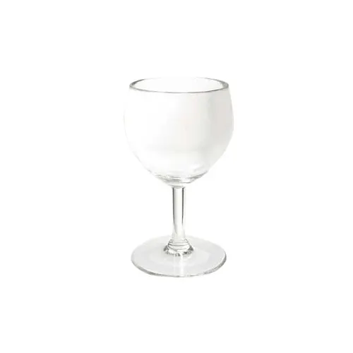 GET SW-1406-1-SAN-CL Clear Wine Glass, 6 Oz. (7.5 Oz. Rim Full), 3" Dia. X 5-1/2"H, SAN, 1 Dozen